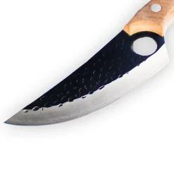 Shinrai Knives - RVS Gladiator Koksmes met holster - Bruin