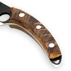 Shinrai Knives - RVS Gladiator Koksmes met holster - Bruin