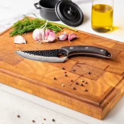 Shinrai Knives - RVS Gladiator Koksmes met holster - Zwart