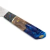 Shinrai Knives - Sapphire Epoxy Jewels Damascus Koksmes 23 cm - Special Edition