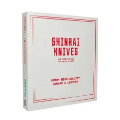Shinrai Knives - Schort Hoogwaardig Canvas & Leer Bruin