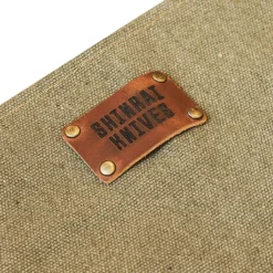 Shinrai Knives - Schort Hoogwaardig Canvas & Leer Groen