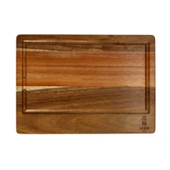 Shinrai Knives - Snijplank Acacia hout - Kopshout - 35 × 25 × 2.5 cm - Type 1