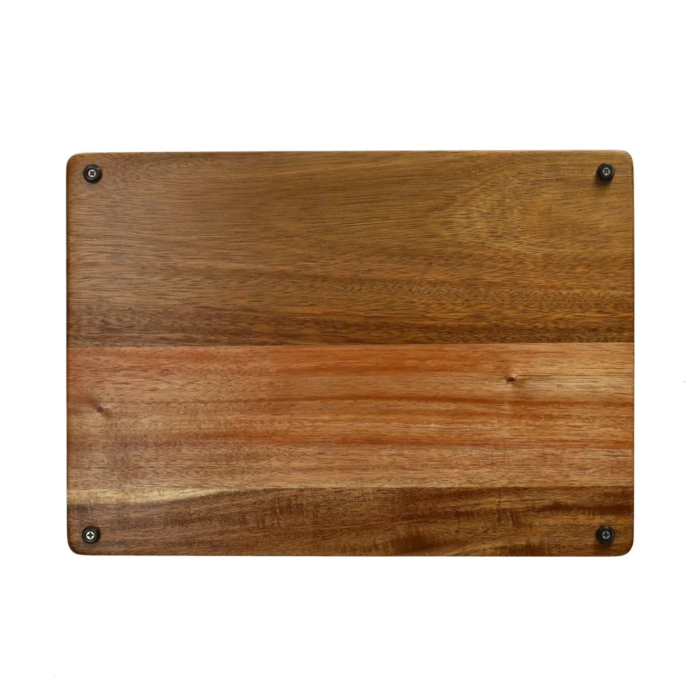 Shinrai Knives - Snijplank Acacia hout - Kopshout - 35 × 25 × 2.5 cm - Type 1