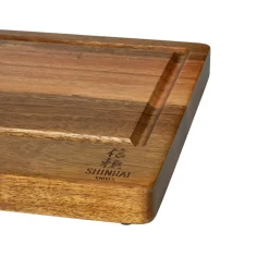 Shinrai Knives - Snijplank Acacia hout - Kopshout - 35 × 25 × 2.5 cm - Type 1