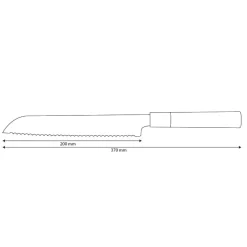 Shinrai Knives - Takumi Kaza Damascus Broodmes 20 cm