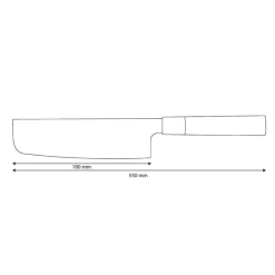 Shinrai Knives - Takumi Kaza Damascus Nakirimes 18 cm