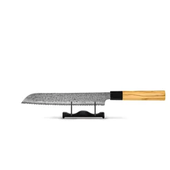 Shinrai Knives - Takumi Kaza 4-delige Damascus Messenset - Santoku + Broodmes + Nakiri + Schilmes