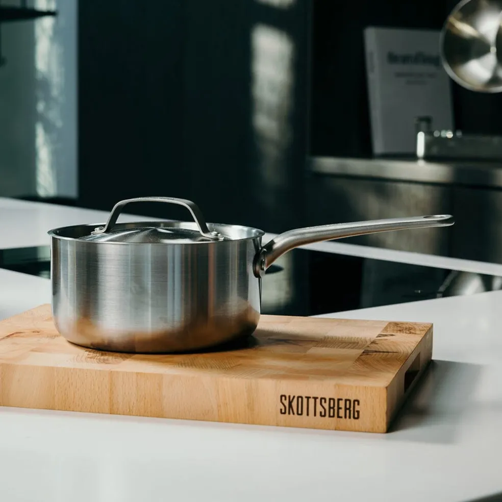 Skottsberg - Stainless Steel Steelpan 18 cm met deksel