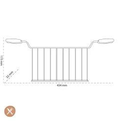 Smeg - Accessoires | 2-Piece sandwich racks 4x4