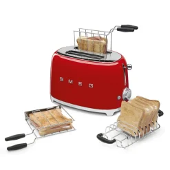 Smeg - Broodroosters | Rood | Jaren 50 | Toaster 2x2