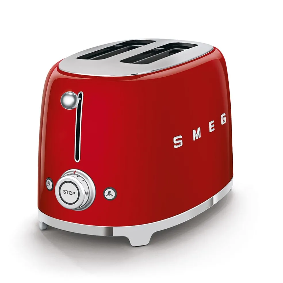 Smeg - Broodroosters | Rood | Jaren 50 | Toaster 2x2