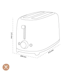 Smeg - Broodroosters | Wit | Jaren 50 | Toaster 2x4