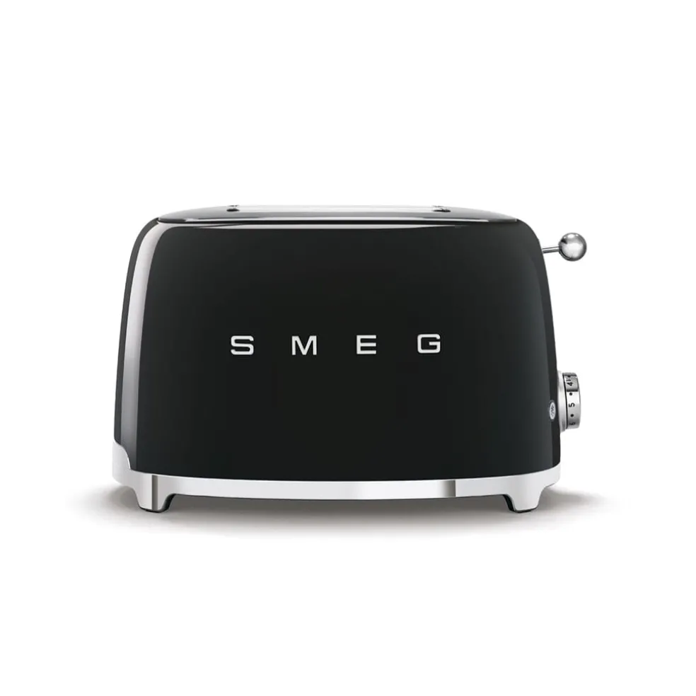 Smeg - Broodroosters | Zwart | Jaren 50 | Toaster 2x2