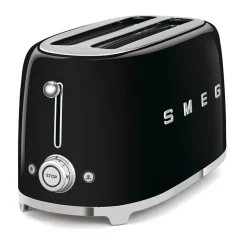 Smeg - Broodroosters | Zwart | Jaren 50 | Toaster 2x4