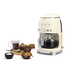 Smeg - Filterkoffiemachine | Crème | Jaren 50 | Filterkoffiemachine