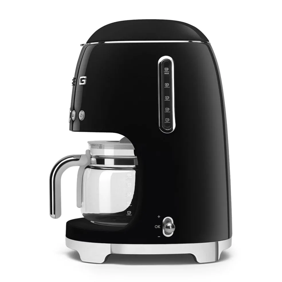 Smeg - Filterkoffiemachine | Zwart | Jaren 50 | Filterkoffiemachine