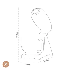 Smeg - Keukenmachine | Rood | Jaren 50 | Keukenmachine full color