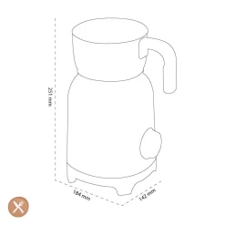 Smeg - Melkopschuimer | Crème | Jaren 50 | Inductie melkopschuimer
