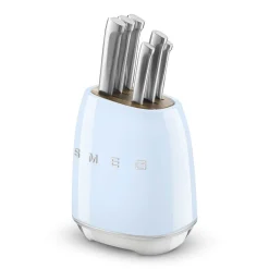 SMEG - Messenblok met 6 messen Pastelblauw