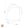 Smeg - Mini Waterkoker | Rood | Jaren 50 | Kettle Standard