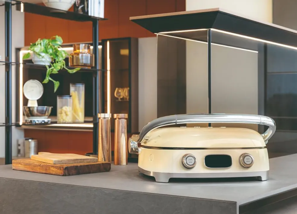 Smeg - Multifunctionele Grill | Crème | Jaren 50 | Contactgrill