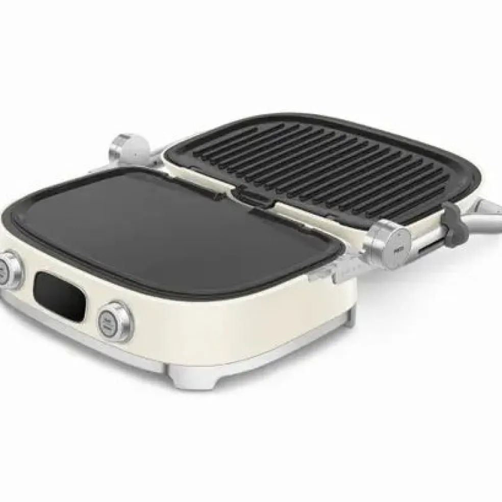 Smeg - Multifunctionele Grill | Crème | Jaren 50 | Contactgrill