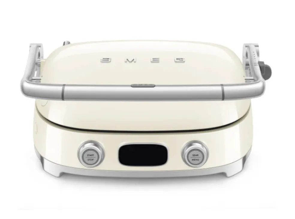 Smeg - Multifunctionele Grill | Crème | Jaren 50 | Contactgrill