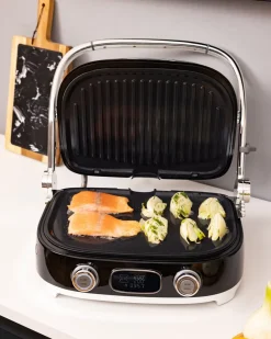 Smeg - Multifunctionele Grill | Zwart | Jaren 50 | Contactgrill