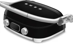 Smeg - Multifunctionele Grill | Zwart | Jaren 50 | Contactgrill