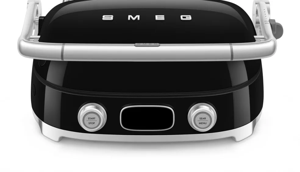 Smeg - Multifunctionele Grill | Zwart | Jaren 50 | Contactgrill
