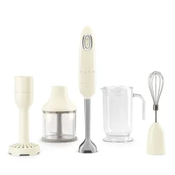 Smeg - Staafmixer | Crème | Jaren 50 | Staafmixer met accessoires +