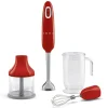 Smeg - Staafmixer | Rood | Jaren 50 | Staafmixer met accessoires