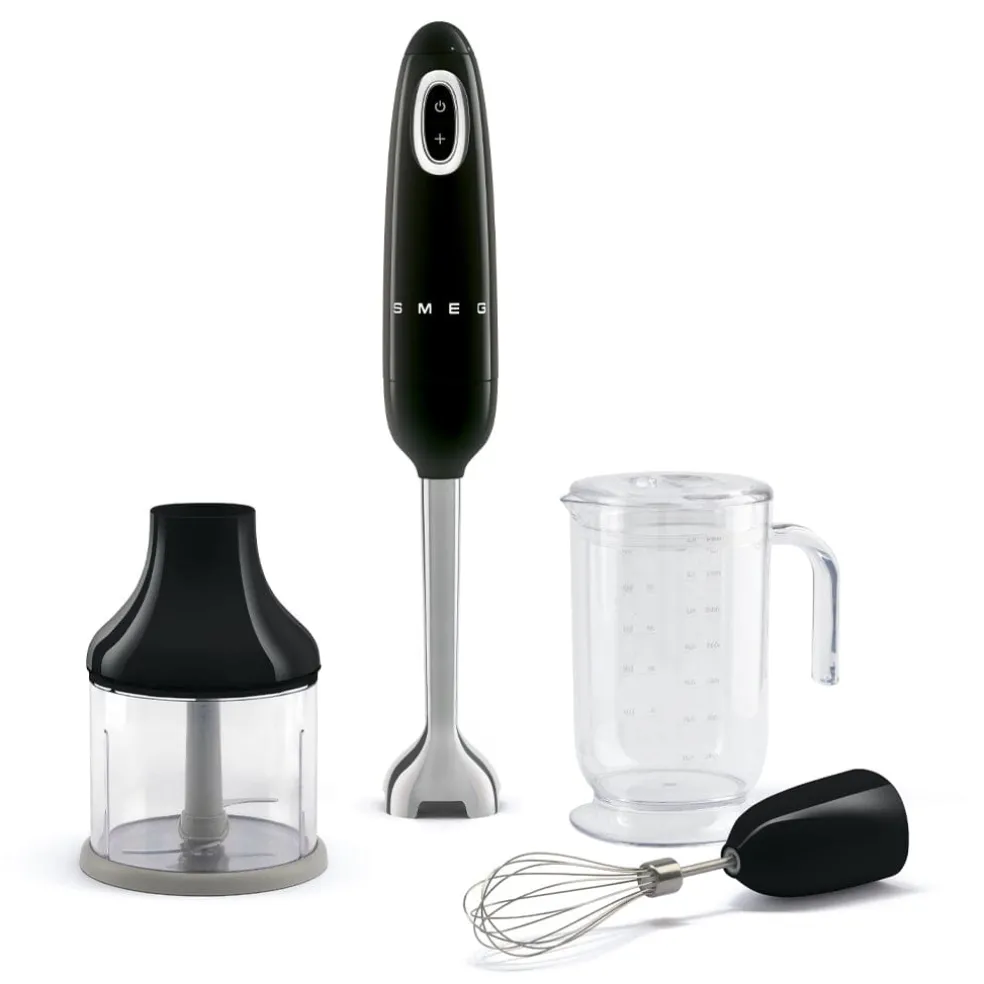 Smeg - Staafmixer | Zwart | Jaren 50 | Staafmixer met accessoires