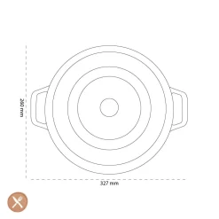Staub - La Cocotte Braadpan 26 cm - Kers