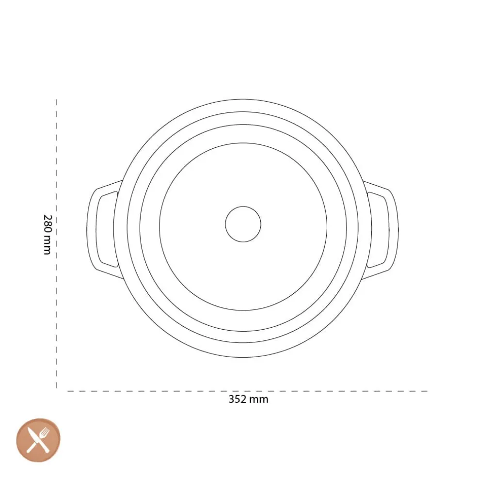 Staub - La Cocotte Braadpan 28 cm - Kers