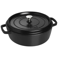 Staub - Lage Cocotte 28 cm Zwart