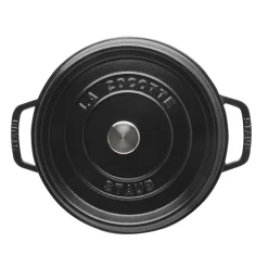 Staub - Lage Cocotte 28 cm Zwart