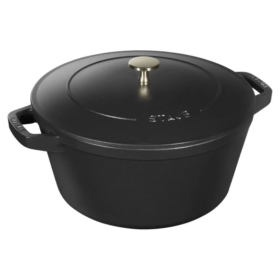 Staub - Stackable 2-delige Pannenset 24 cm - Zwart