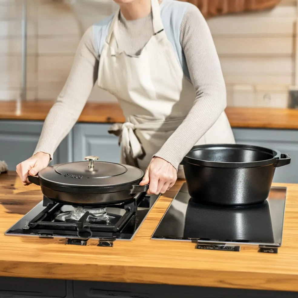 Staub - Stackable 2-delige Pannenset 24 cm - Zwart