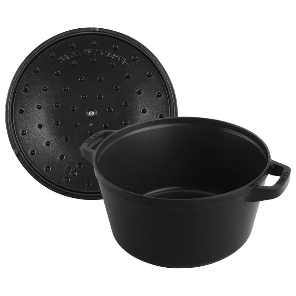 Staub - Stackable 2-delige Pannenset 24 cm - Zwart