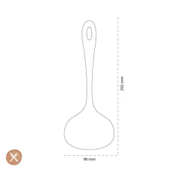 Tools2Cook - Siliconen Soep Lepel Nutmeg Grey