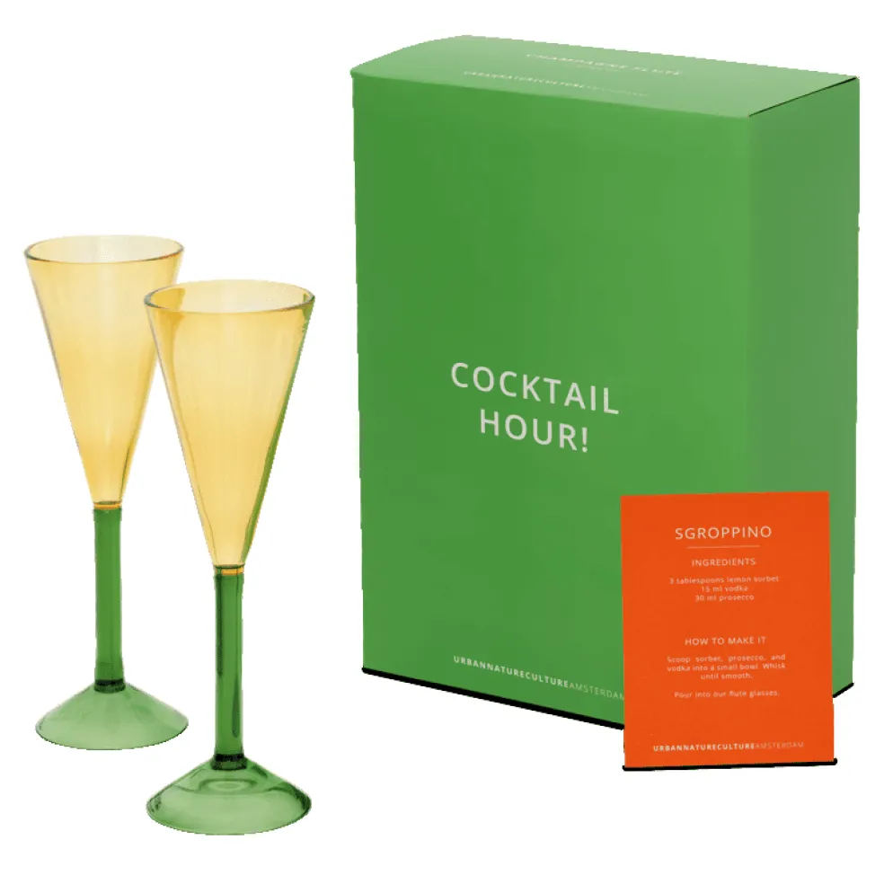 Urban Nature Culture - Champagne flute Cocktail - Set Van 2