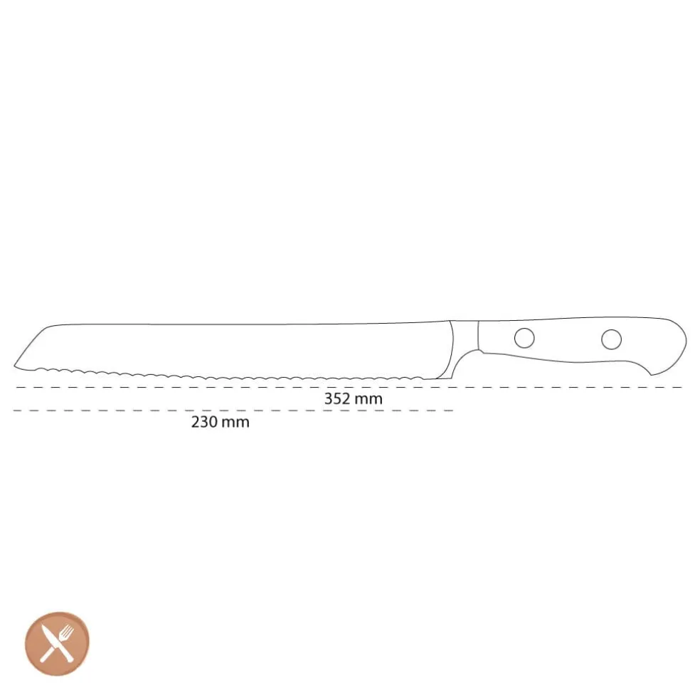 Wusthof - Classic Broodmes Met Precisie Dubbele Kartel 23 cm