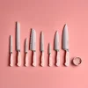 Wusthof - Classic Colour 7-delige messenset met blok Pink Himalayan Salt
