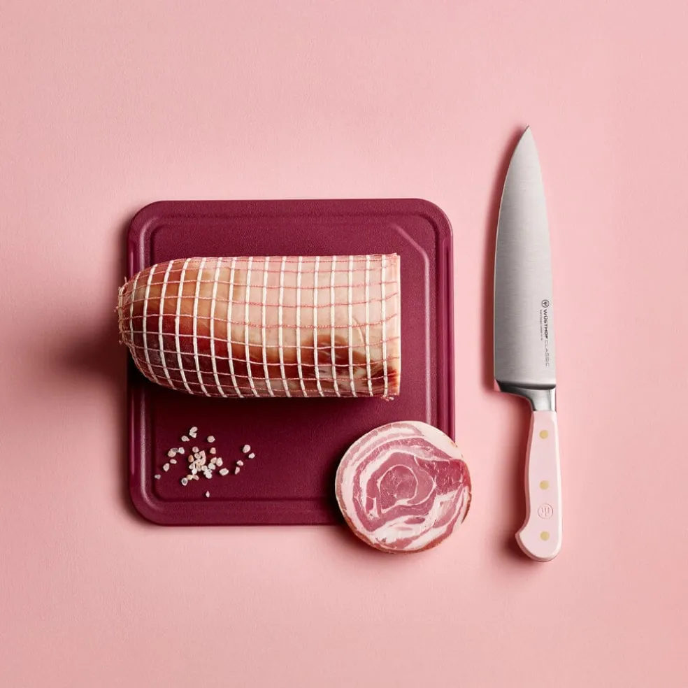 Wusthof - Classic Colour 7-delige messenset met blok Pink Himalayan Salt