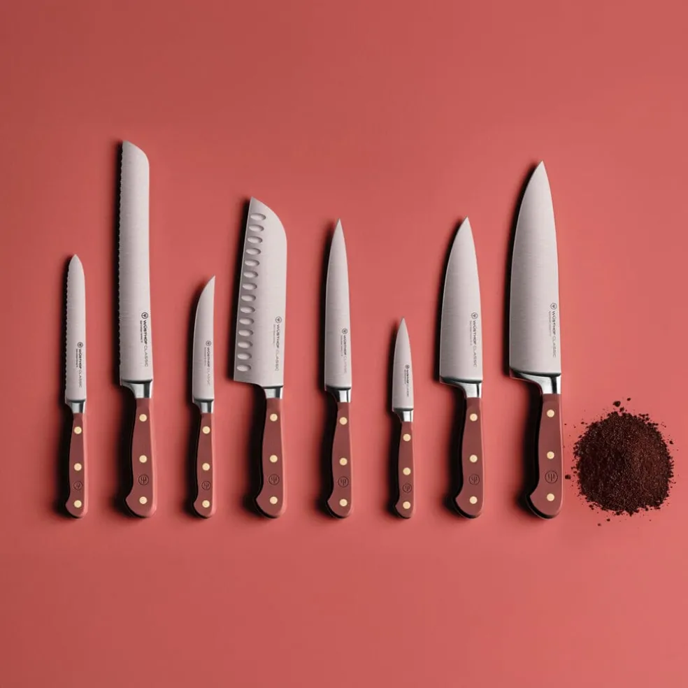 Wusthof - Classic Colour 7-delige messenset met blok Tasty Sumac
