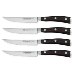 Wusthof - Ikon Steakmessenset 4-delig - Houten handvat