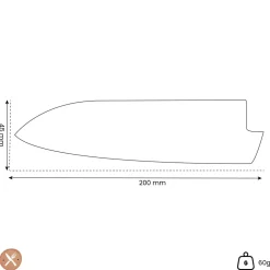 Yaxell - Kantana Mesbeschermer voor Santoku mes 16.5 cm
