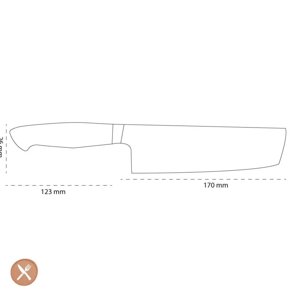 Zwilling - Bob Kramer Stainless Nakiri 170 mm